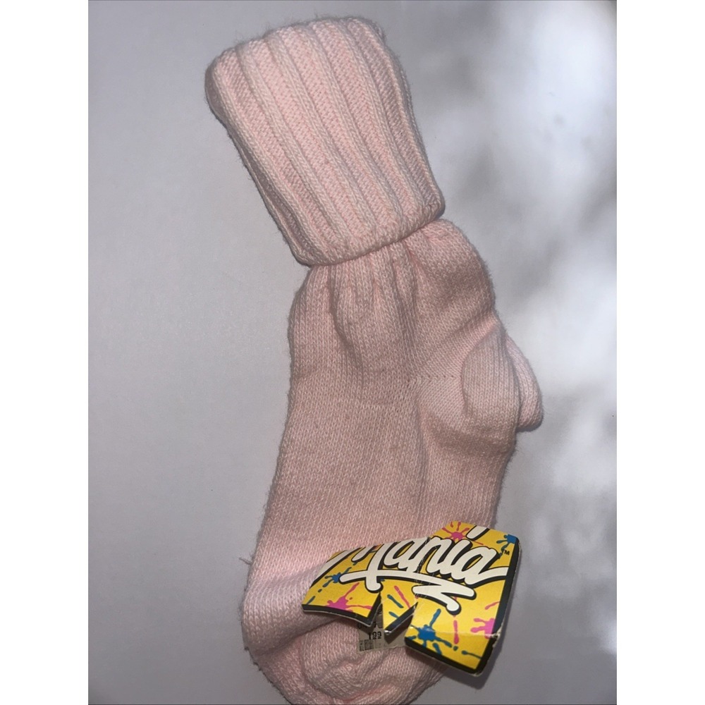 New Old Stock 90s Pastel Pink Crew Socks 9-11 Womens